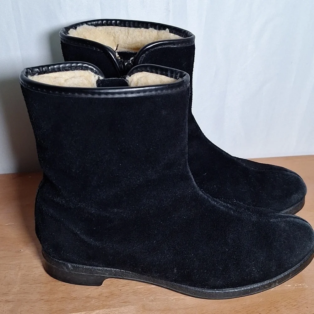 A&T Vintage Leather SnowBoots Sherling Lined